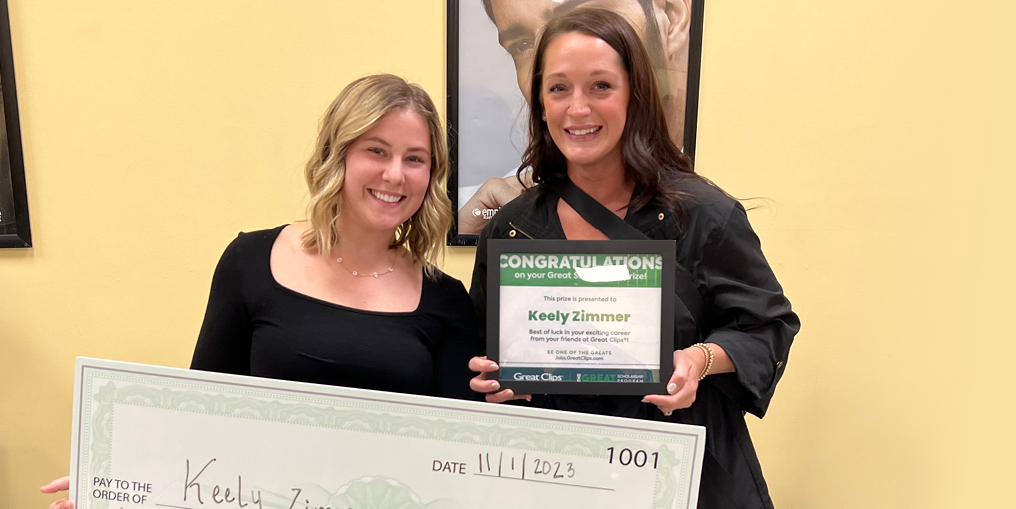 Empire Beauty School Standale, Great Clips Scholarship Recipient 