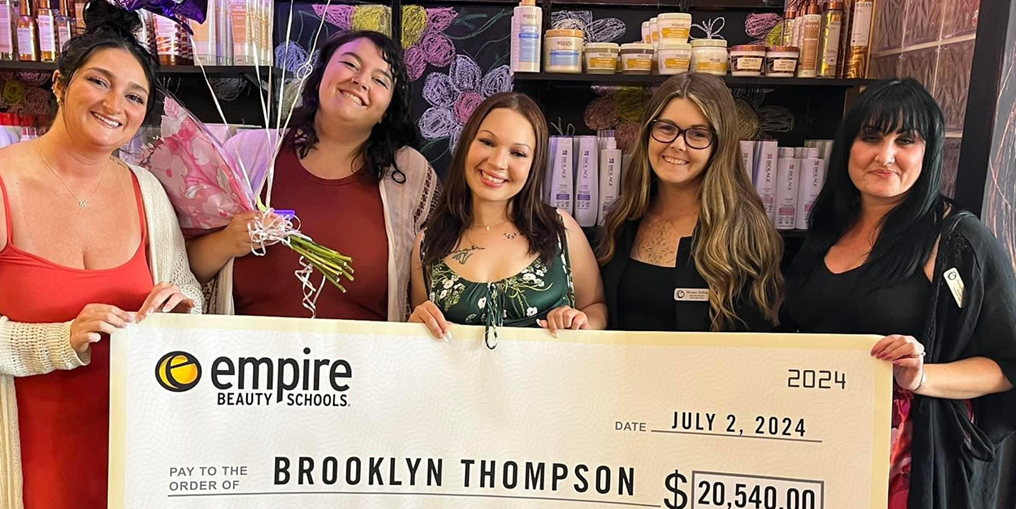 Empire Beauty School Student Full Ride Scholarship Recipient 