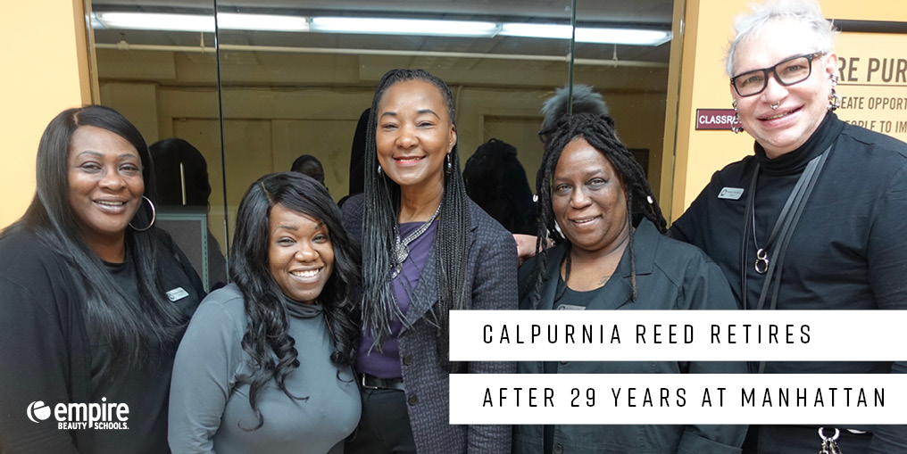 Calpurnia Reed, Empire Beauty school Manhattan New York Cosmetology Educator Retiring